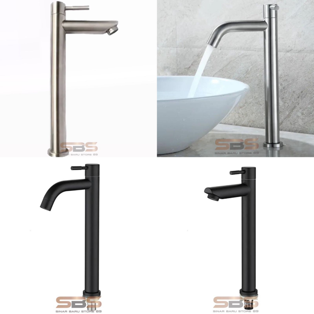 Kran Air Stainless Wastafel Panjang Original