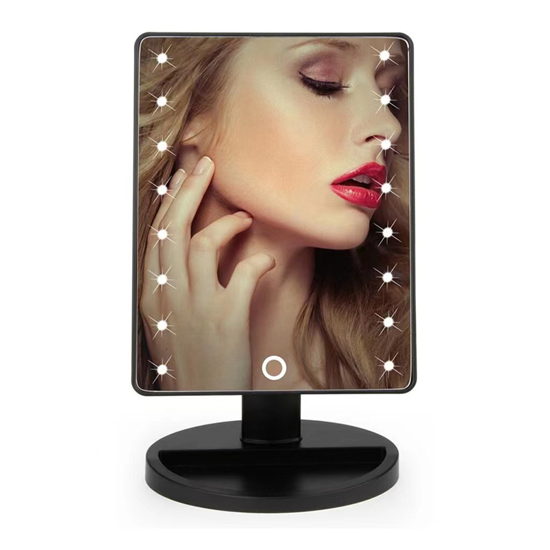 Cermin Kaca Makeup Lampu Led Mirror 20 LED Light Bluetooth Portable Usb