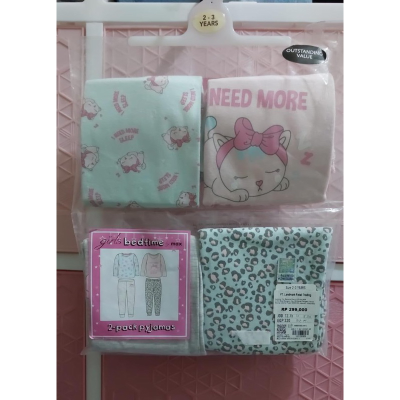 MAX SALE, 2 Pack Pyjamas Need More Sleep