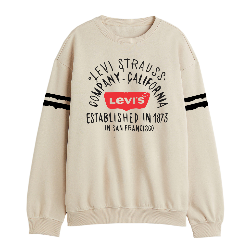 LEVIS Crewneck Sweater Pria Grafitty