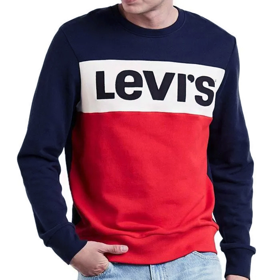 Sweater Aplikasi Levis - Crewneck Sweater Pria