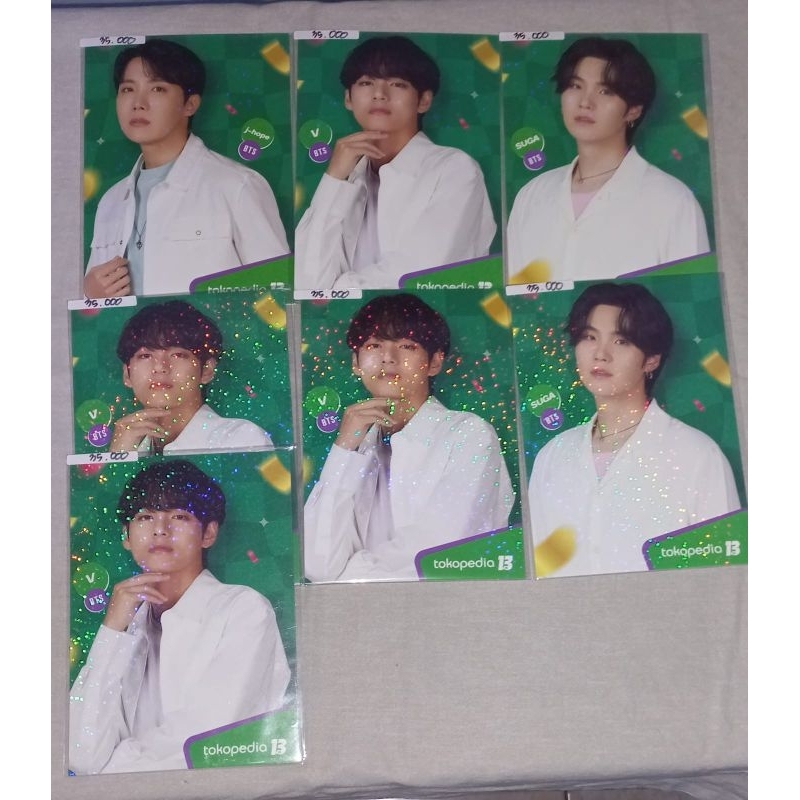 SALE OFFICIAL PHOTOCARD BTS TOKO HIJAU GOOD CONDI