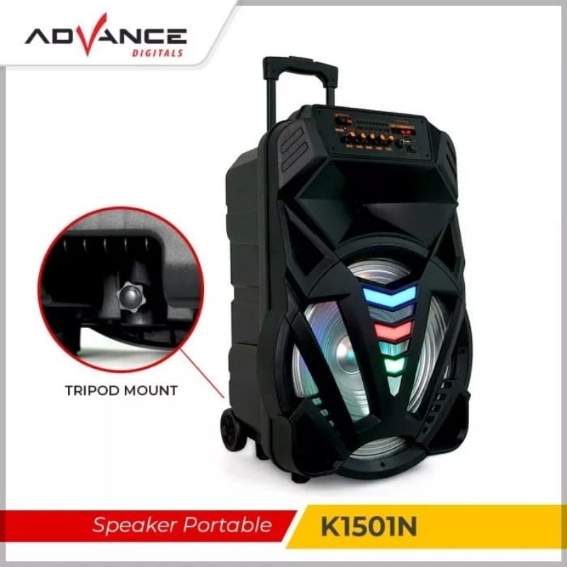 ADVANCE K-1501N Speaker Portable/Ampli Meeting BLUETOOTH - 15 inchSpeaker meeting portable Advance K