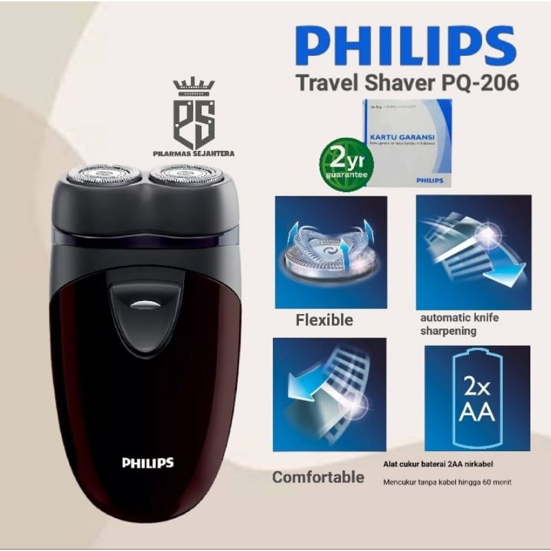 Shaver Philips pq206 electric shaver PHILIPS Travel shaver PQ 206