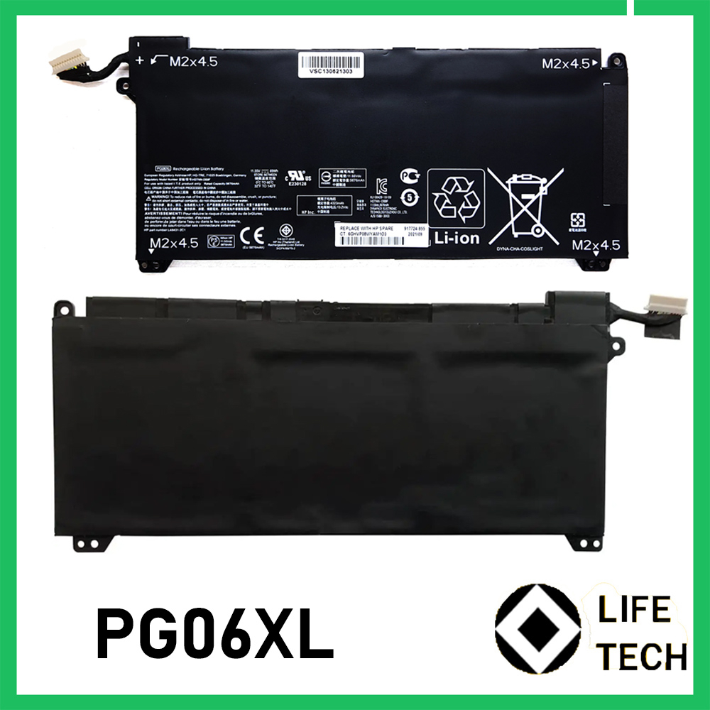 PG06XL Baterai Laptop HP TPN-C143 HSTNN-DB9F L48431-2C1 L48497-005 15-dh0007/Dh0008/Dh0151/Dh1011TX