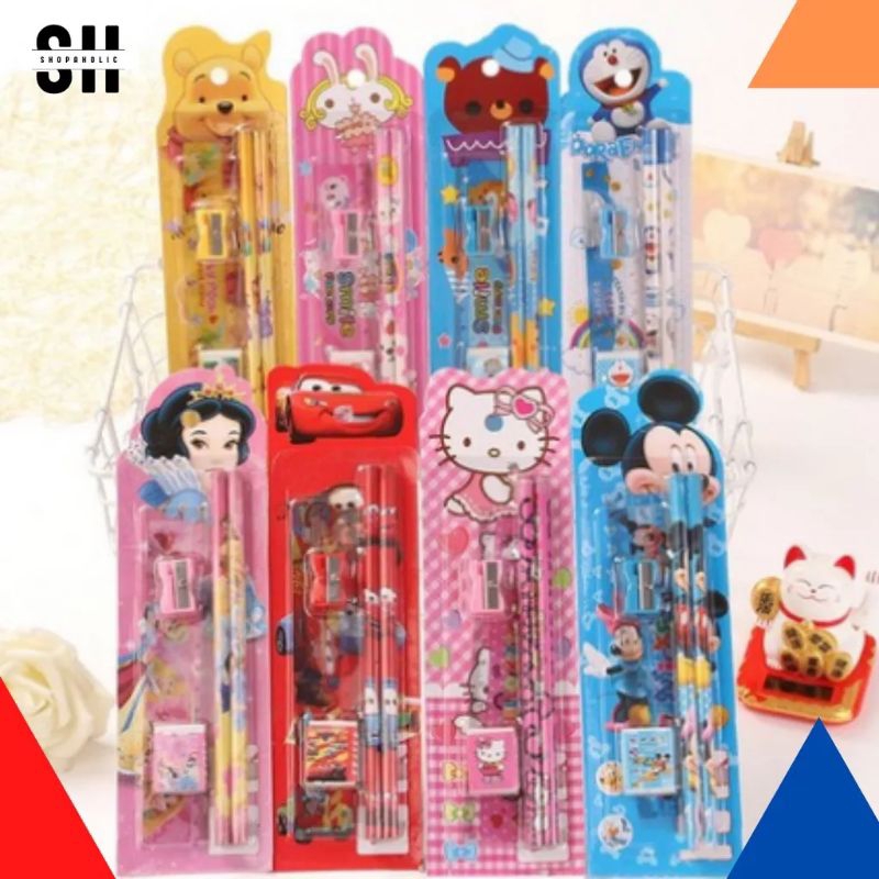 Paket Alat Tulis 5 in 1 Pensil Stationery Gift Set