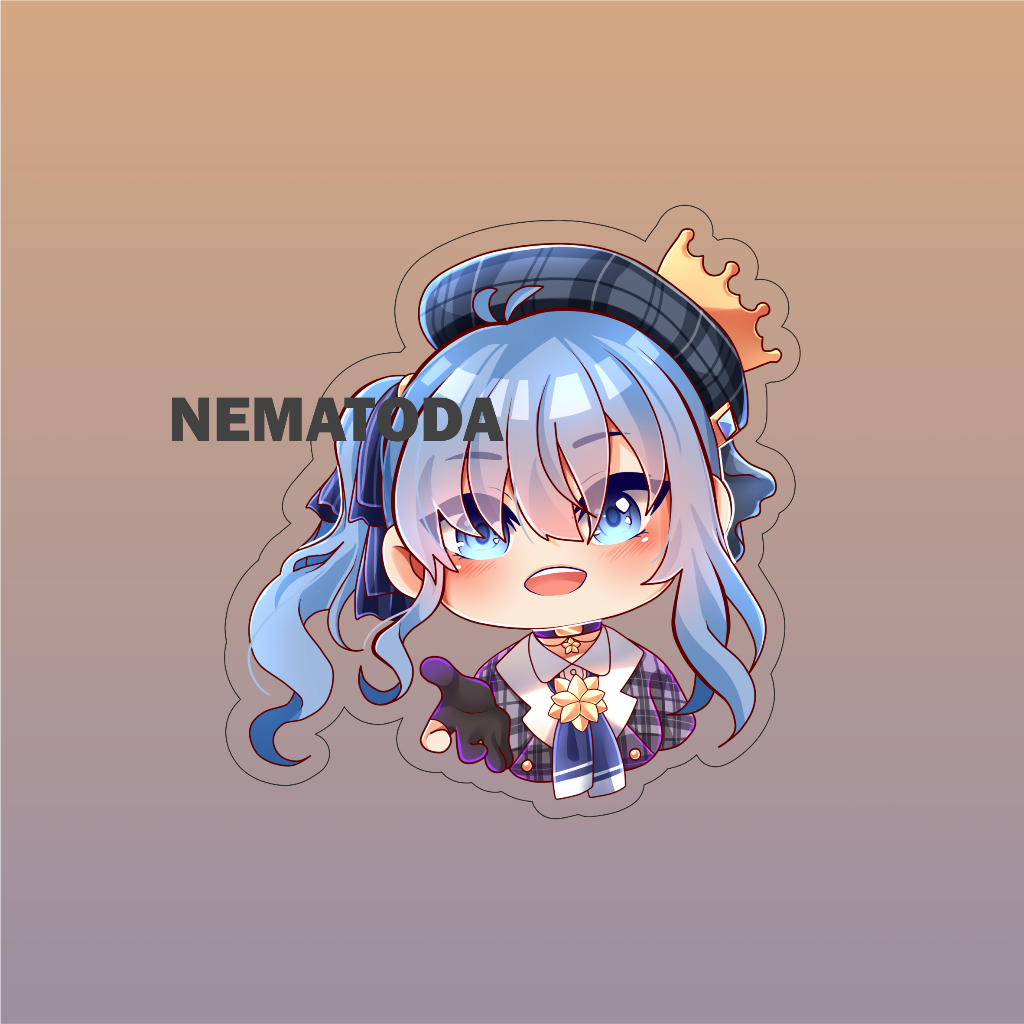 Gantungan Kunci Anime Hololive Hoshimachi Suisei - Keychain Anime Hololive Hoshimachi Suisei