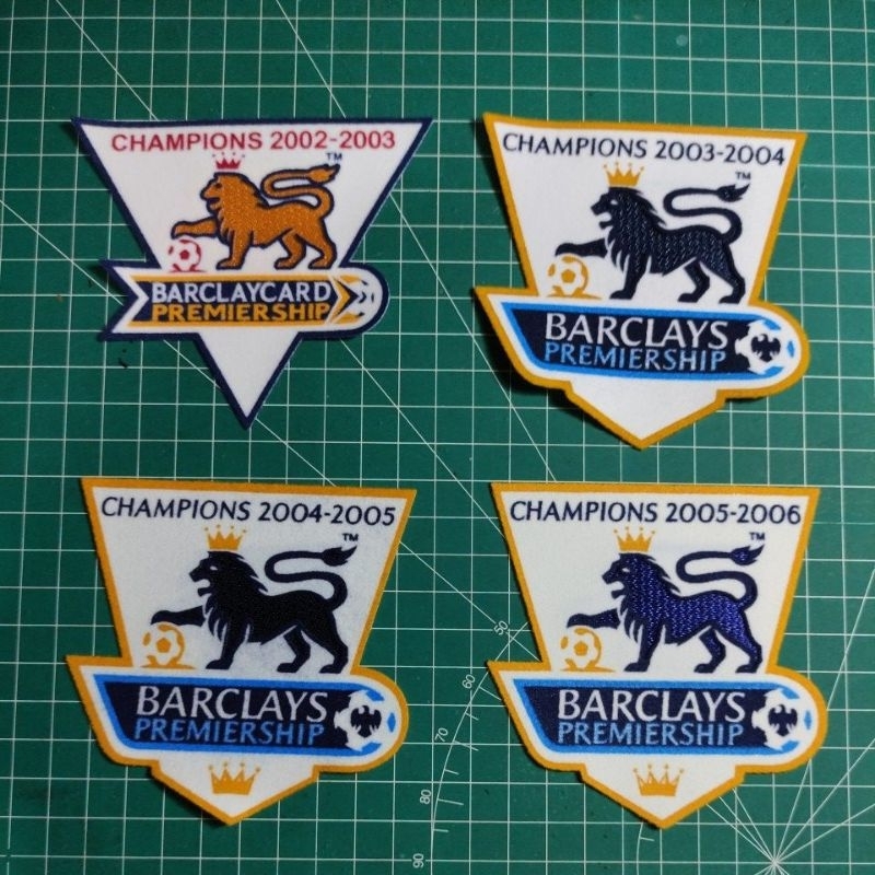 PATCH / Badge Inggris Gold 2002 2003 2004 2005 2006 HK ( SEPASANG )