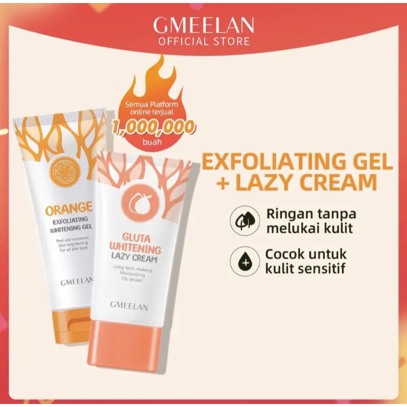 (*) GMEELAN GLUTA WHITENING LAZY CREAM / GMEELAN EXFOLIATING