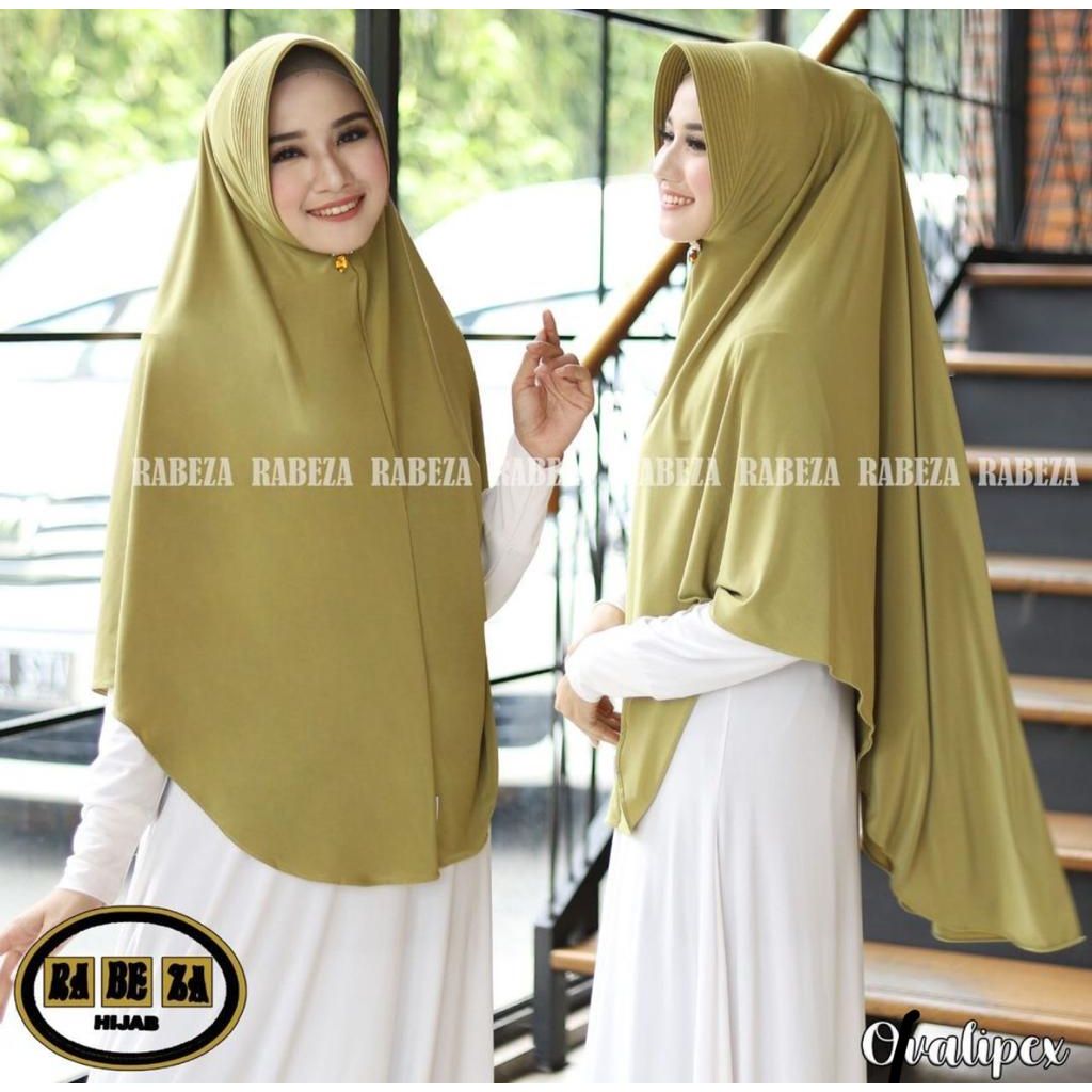 HIJAB BERGO - HIJAB INSTAN JERSEY PREMIUM / JERSEY KOREA MODEL OVALIPEX - RABEZA HIJAB BY RAZAKY
