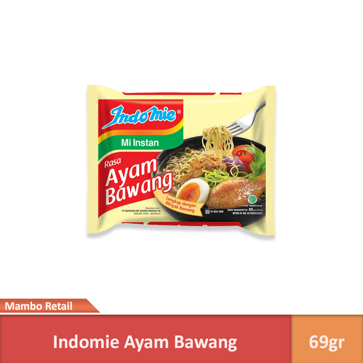 

Indomie Mie Instan Ayam Bawang 69 gr