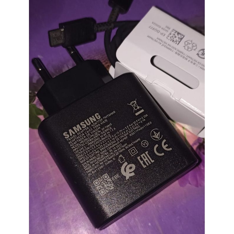 SAMSUNG SUPER FAST CHARGING 45 WATT 5A ORI 100 % SECOND LIKE NEW FOR S22 ULTRA, NOTE 10 PLUS, NOTE 20, NOTE 20 ULTRA, S21, S21 PLUS, S21 ULTRA, S22, S22 PLUS, S22 ULTRA