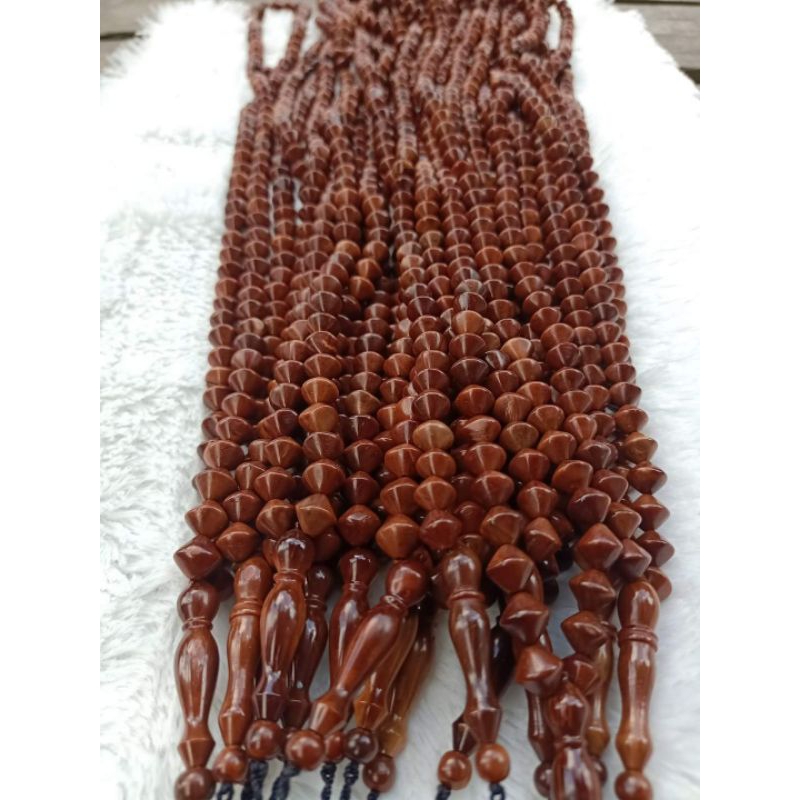 tasbih 99 kaukah wajik 10 mm kokka, motif wajik jumbo 10 mm