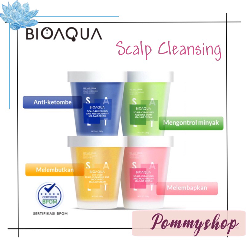 Bioaqua Scalp Cleansing and Moisturizing Sea Salt Cream Anti Dandruff Nourishing Shampoo 280g