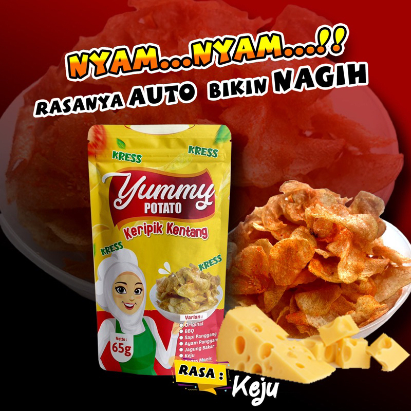 

kripik kentang rasa keju