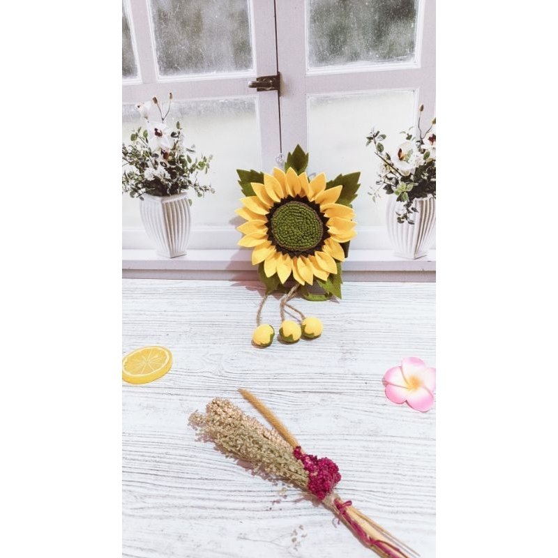 IKAT GORDEN BUNGA MATAHARI PENGIKAT GORDEN BUNGA DEKORASI RUMAH