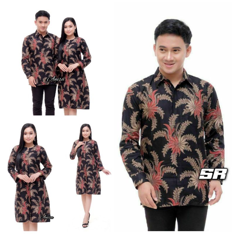 Maura Couple - Sania Ruffle Batik Couple Ori Ndoro Jowi DNT Garansi Termurah Shopee