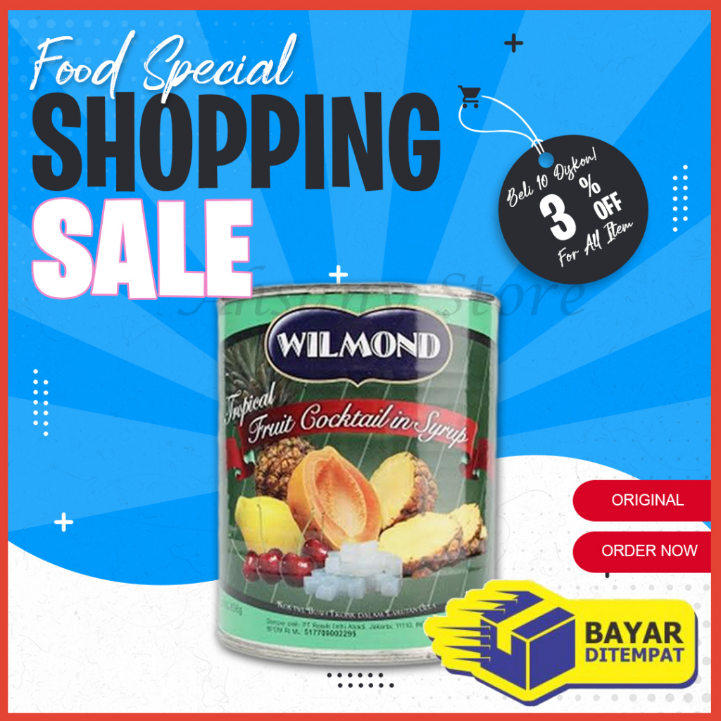 

Buah Kaleng Wilmond Tropical Fruit Cocktail in Syrup 863gr