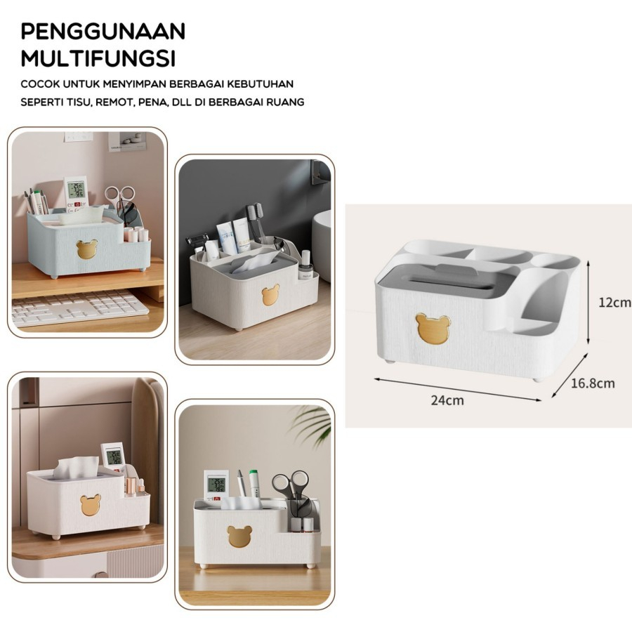 Storage Box Kotak Tisu Penyimpanan Sekat - BONBOX BSB3202