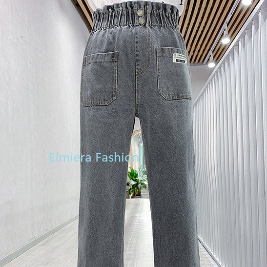 Celana Kulot Jeans Anak Saku Depan Usia 7-13 Tahun