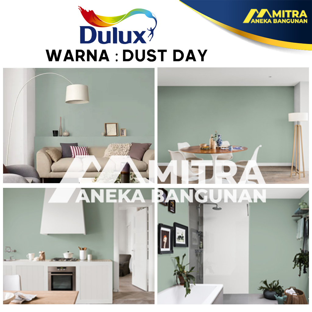 CAT TEMBOK DULUX DUST DAY / DULUX INTERIOR EKSTERIOR HIJAU ABU SAGE GREEN