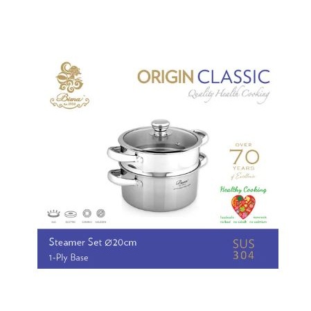 Panci Kukusan Bima Origin Classic Steamer Set 20cm