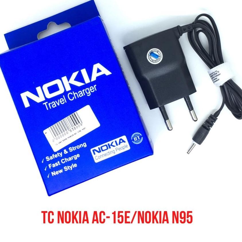 Charger Cas Nokia Kecil Jadul AC-15E-AC-3E Segel BT Original