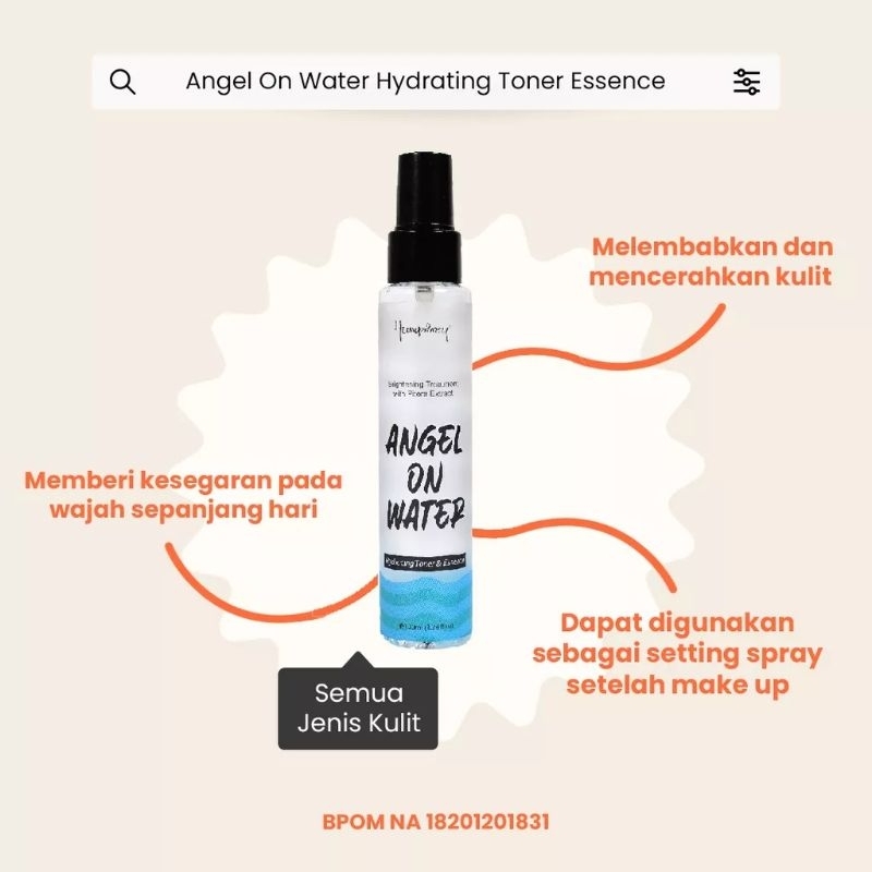 Humphrey Angel on water hydrating toner &amp; essence 100ml