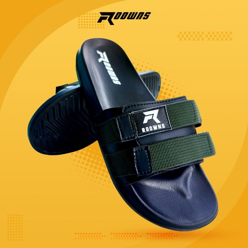 Sandal Slop Pria Sendal Slide Selop Pria Wanita Roowns Vinko