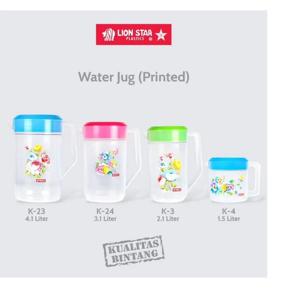 LION STAR K-3 WATER JUG MINI 2.1 L ESKAN TEKO AIR PLASTIK 2100 ML K3