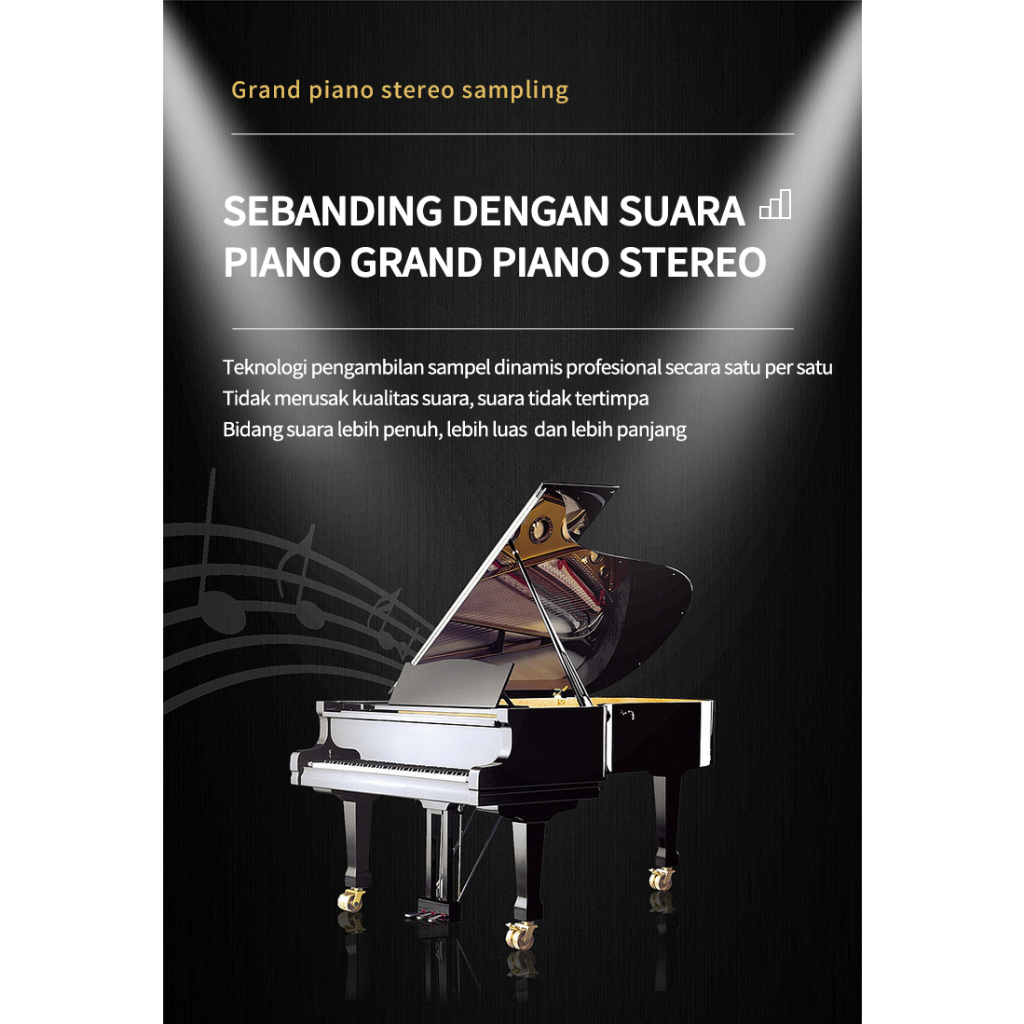 NEW  Benston Music- Piano Elektrik Profesional, Piano Elektrik Palu Berat 88keys, Piano Elektrik