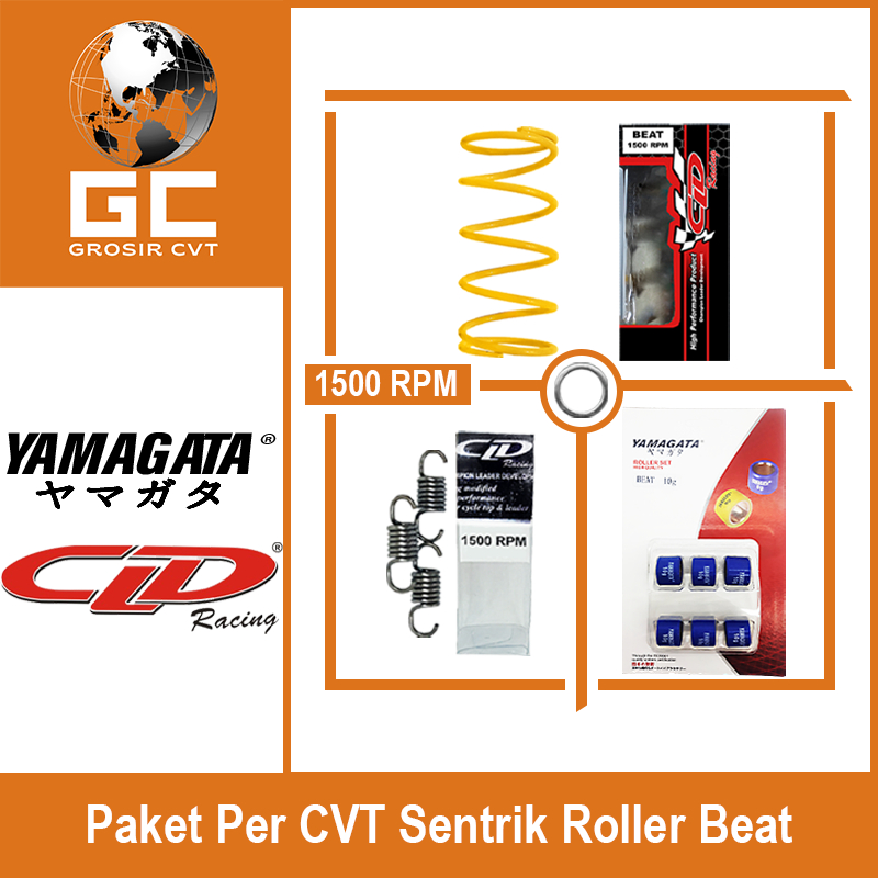 Paket Per CVT + Sentrik + Roller Honda Beat Vario Scoopy PCX Genio Deluxe Spacy CLD YAMAGATA 1000/1500 RPM