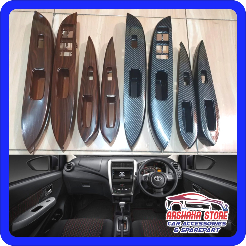 Panelwood Panel Wood Panel Doortrim Door Trim Interior Toyota Agya & Daihatsu Ayla 2019 UP