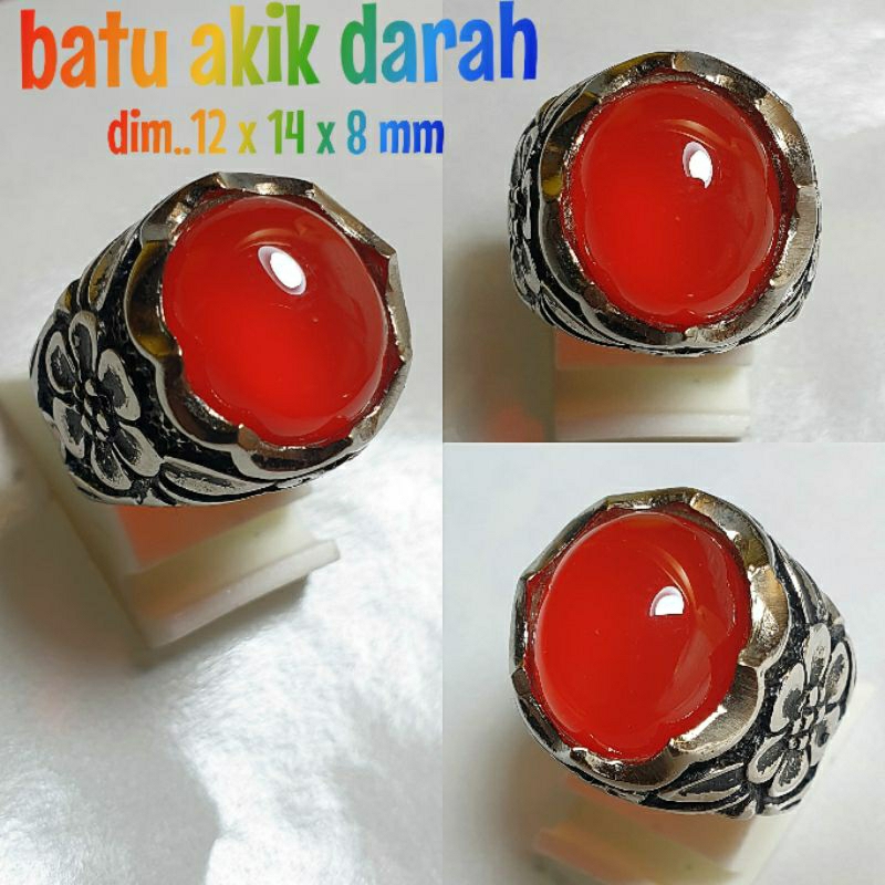CINCIN BATU AKIK RED MERAH DARAH HARGA TERJANGKAU