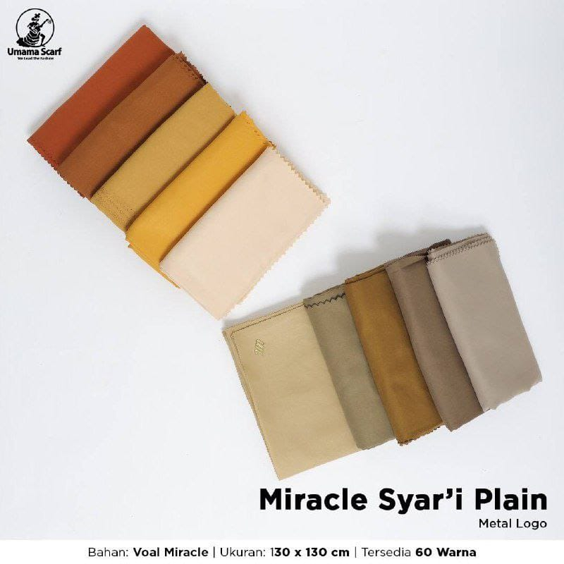 Umama Scarf Miracle Syari Hijab Segi Empat Metal Logo Volume 1