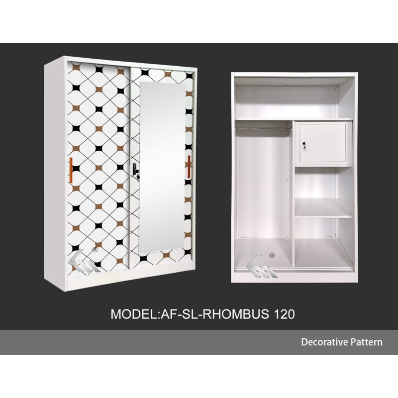 PROMO Lemari sliding Besi Jumbo Lebar 120cm - KHUSUS SURABAYA