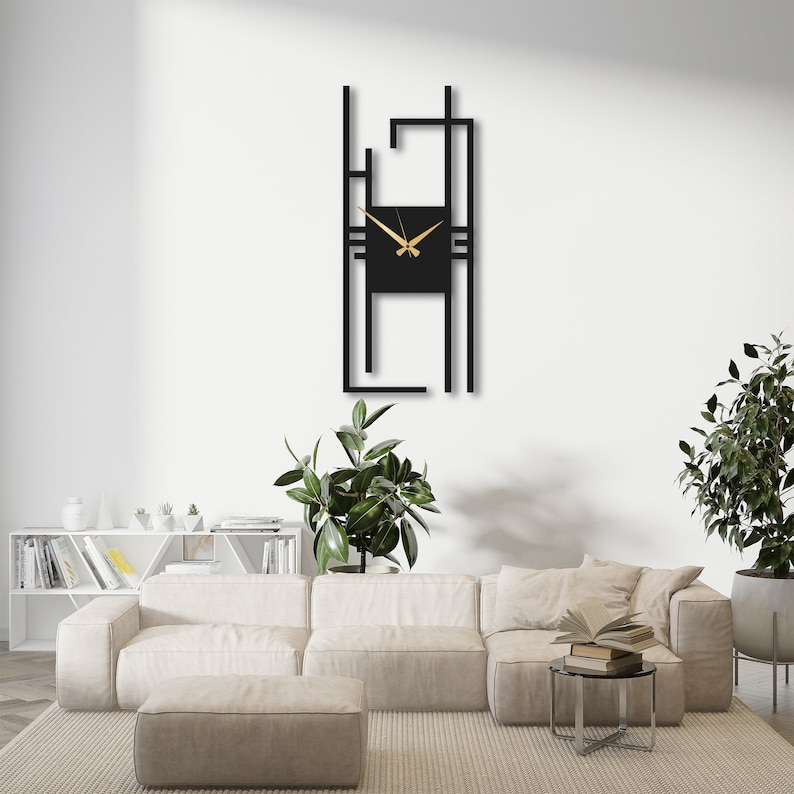 [PROMO] JAM MODERN KEKIKINIAN, PAJANGAN ESTETIK "JAM DINDING PERSEGI PANJANG"/PAJANGAN DINDING ESTET