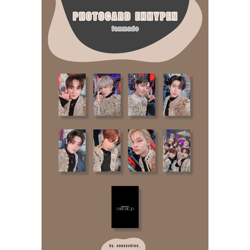 [READY STOCK] PHOTOCARD ENHYPEN BITE ME FANMADE UNOFF