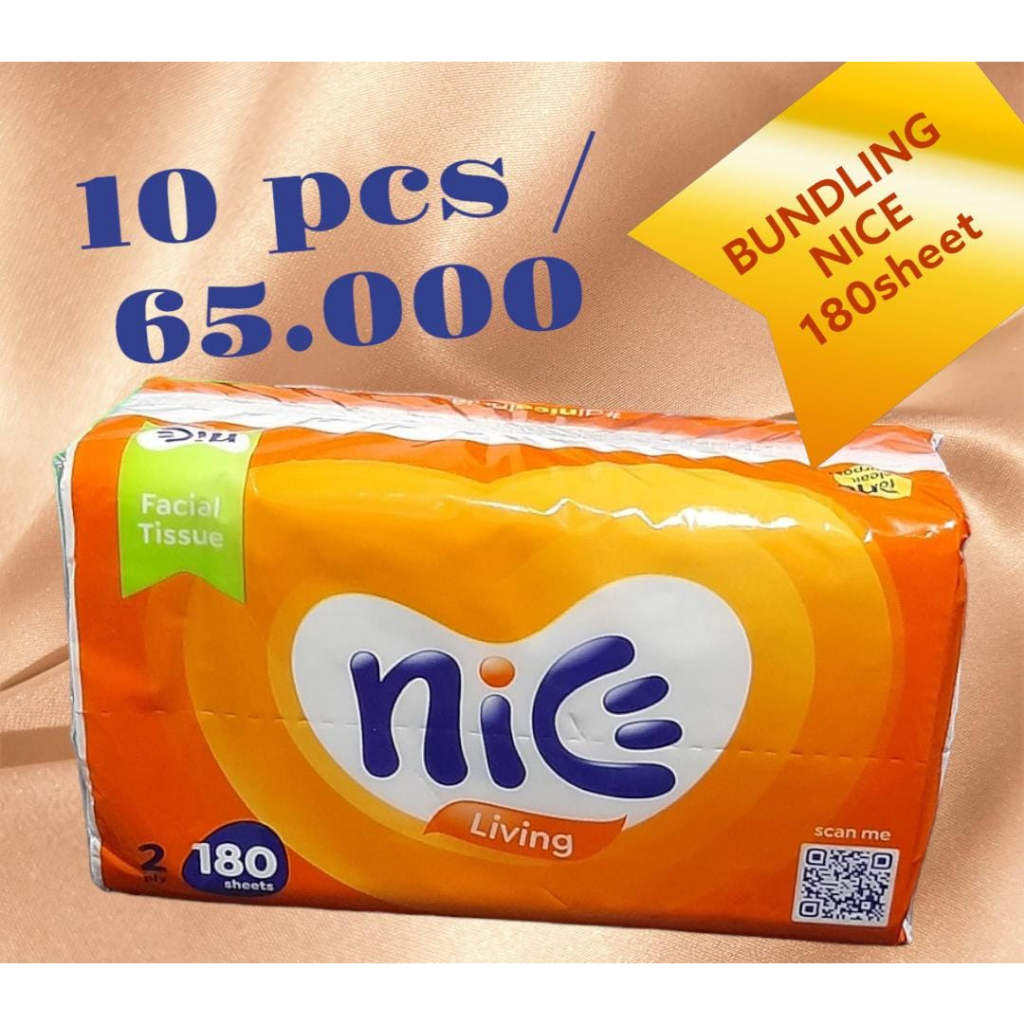 PAKET TISU MURCE NICE 180 sheet isi 10 PCS