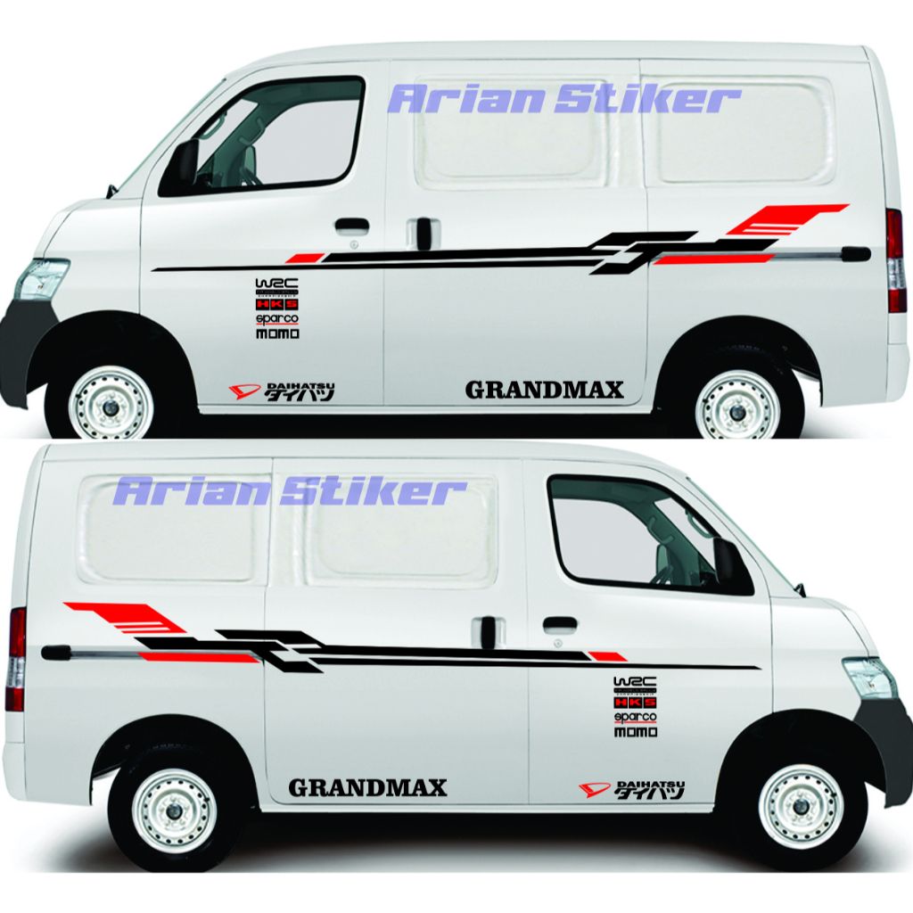 Stiker Cutting Mobil Grandmax Stiker Cutting Mobil Luxio Striping List WRC Stiker Mobil Daihatsu Gra