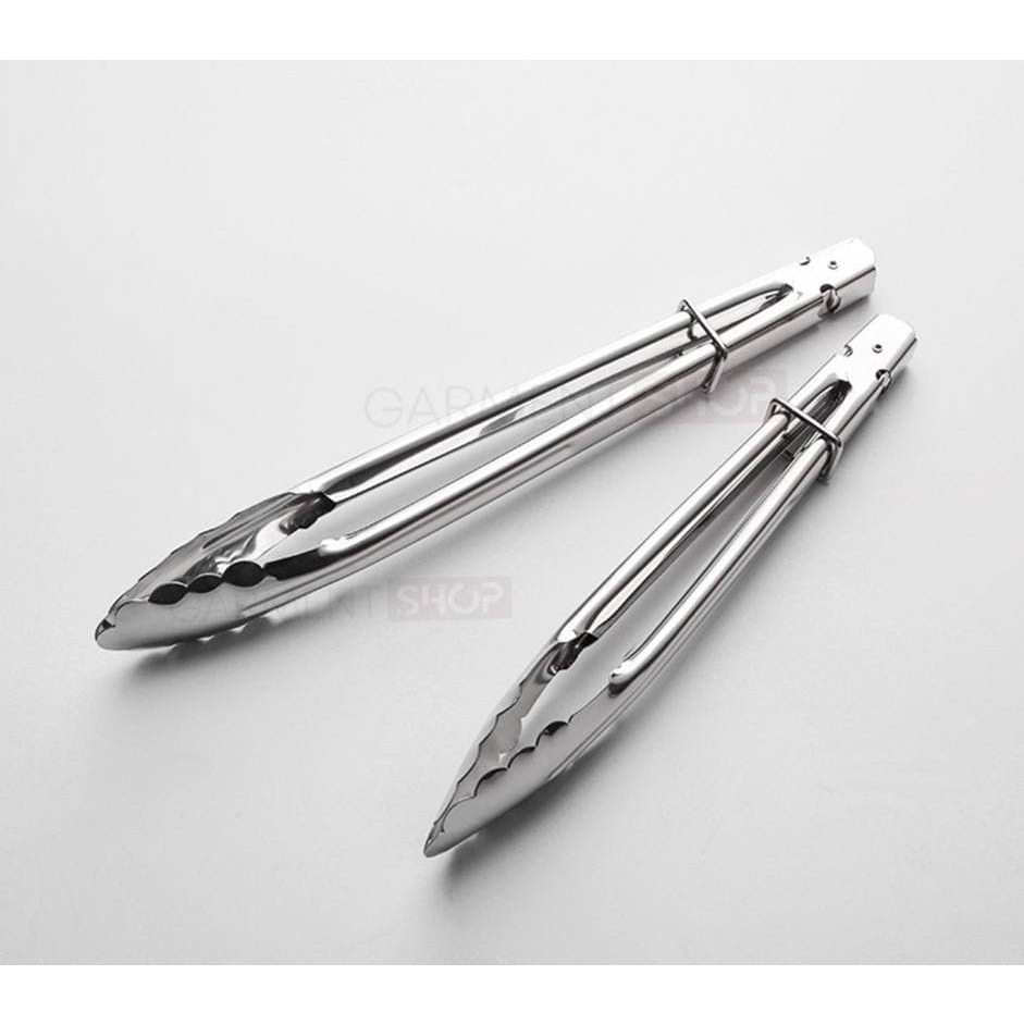 JT - Capitan Makanan Stainless Steel 18 cm / Pencapit Gorengan dan Kue Stainless Steel / Capitan Serbaguna / Capita Gorengan