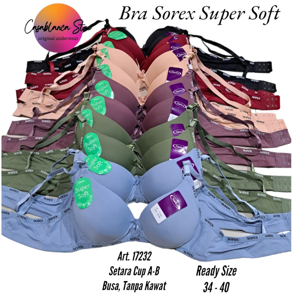 BH SOREX SUPER SOFT ART. 17232 Tanpa Kawat, Busa, Kait 2