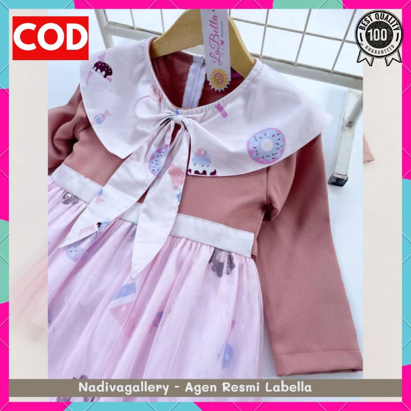 READY STOK‼️ALISHBA GAMIS ANAK PEREMPUAN LEBARAN ORIGINAL LABELLA TERBARU PREMIUM MEWAH 2023 ORIGINA