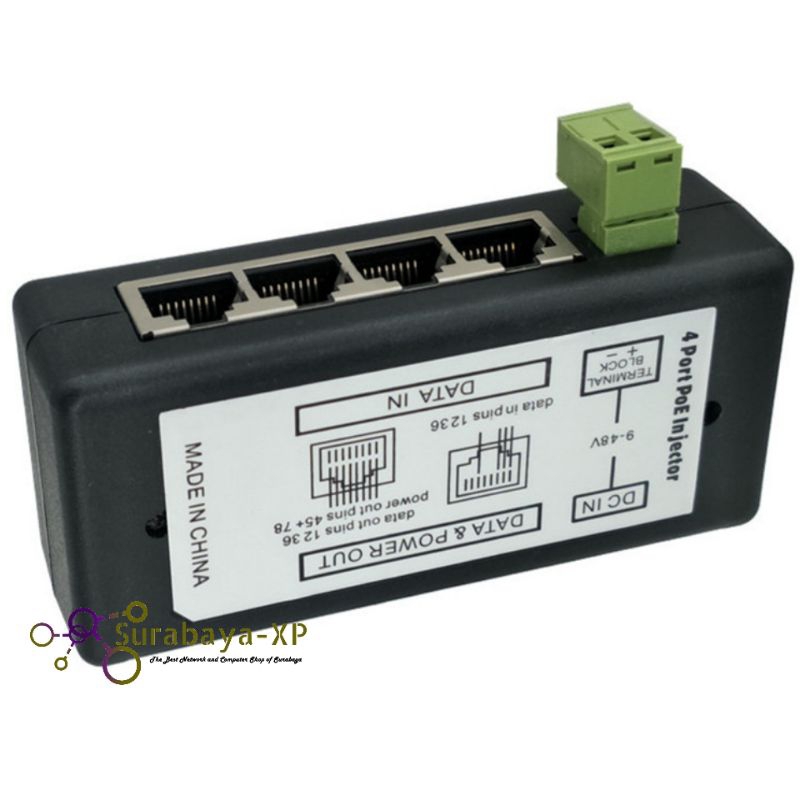 POE SWITCH 4 PORT INJECTOR 4PORT