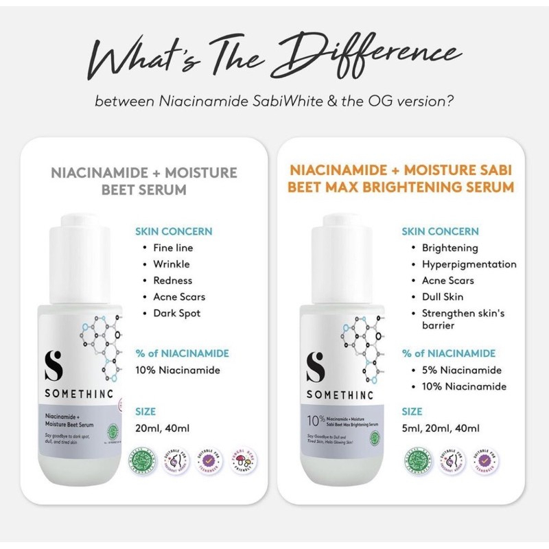 MFI - Somethinc 10% Niacinamide+Moisture Sabi Beet Max Brightening | Netto 20ML &amp; 40ML