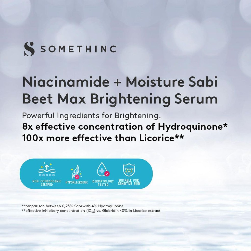 MFI - Somethinc 10% Niacinamide+Moisture Sabi Beet Max Brightening | Netto 20ML &amp; 40ML