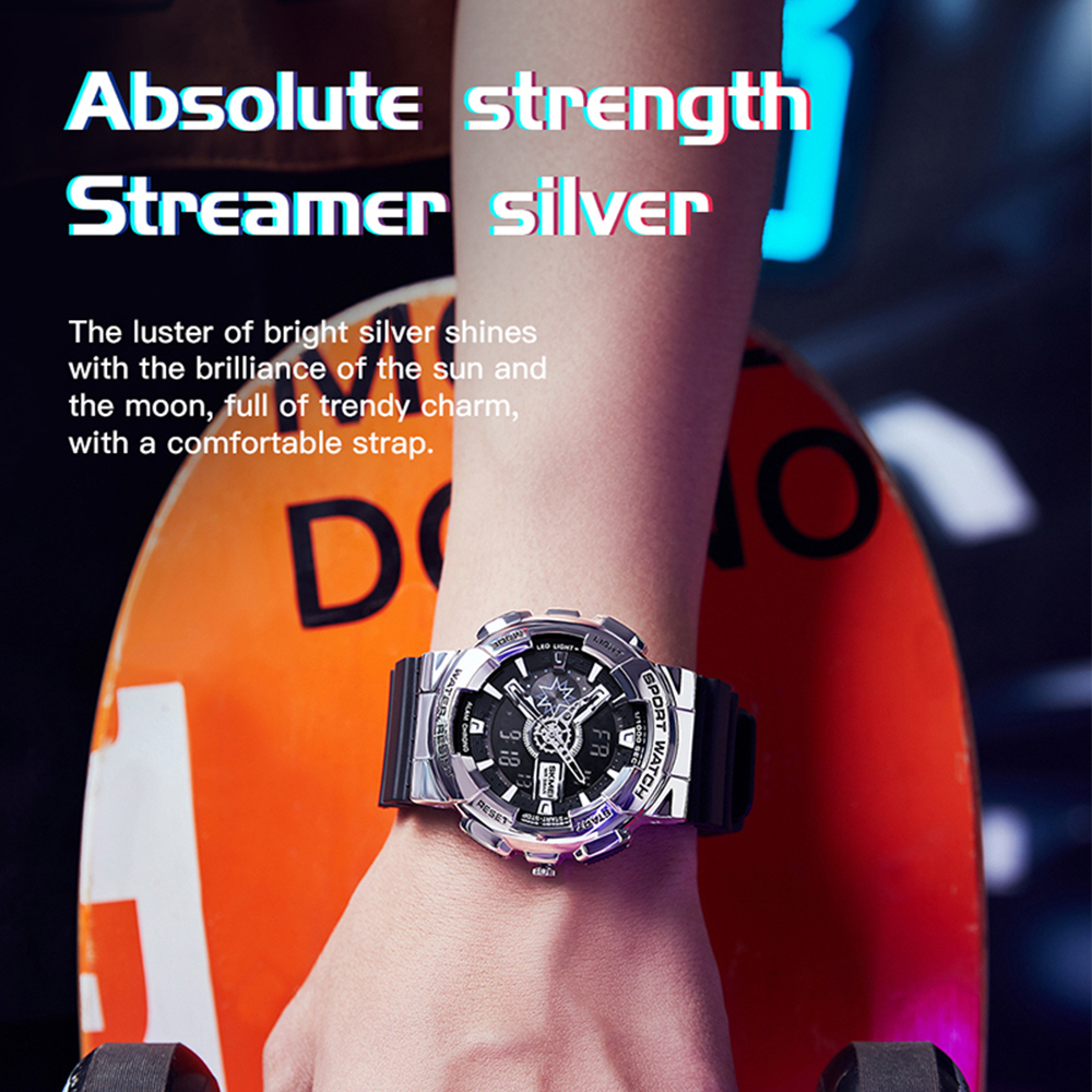 SKMEI jam tangan pria casual waterproof  jam tangan sport digital laki laki analog watch anti air 5ATM
