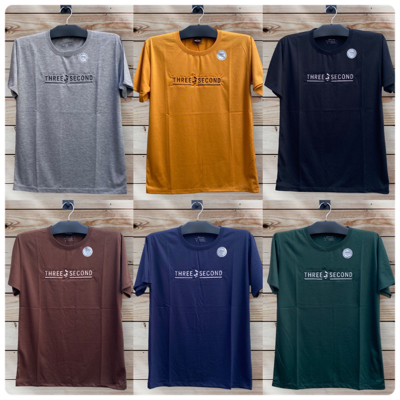 Kaos Distro Pria Sablon Timbul Pres Tulisan Embos Size L Katun PE Lengan Pendek