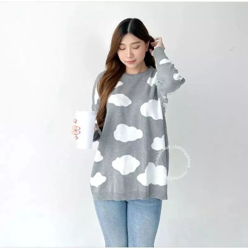 CLOUDY SWEATER AWAN OVERSIZE