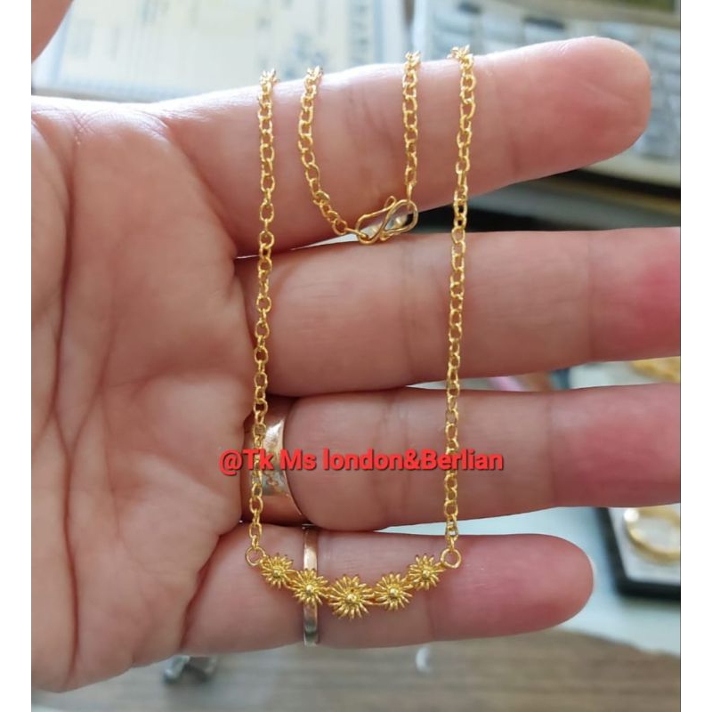 Kalung asli Mas LM 24K Kadar 999,9%. Mas London